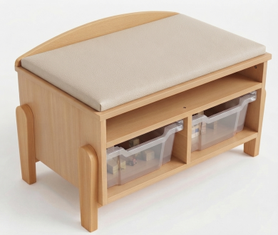 Banc avec rangement sous assise k'briol